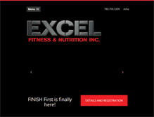 Tablet Screenshot of excelfitnessandnutrition.ca